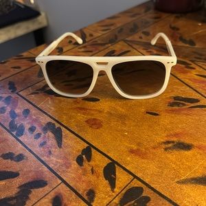 New Isabel Marant White sunglasses with dark lens.